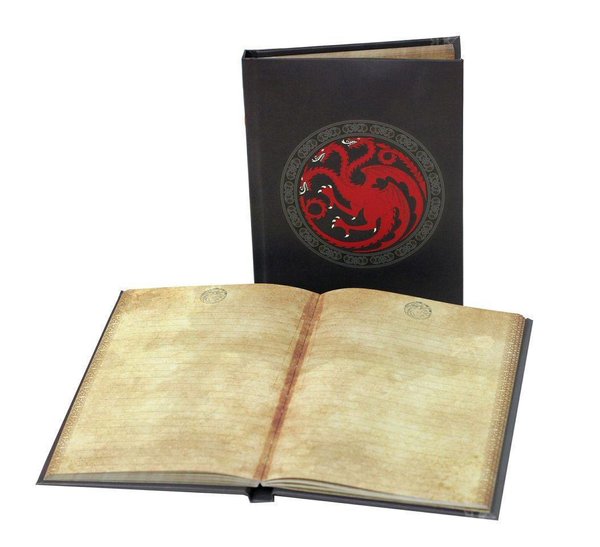 Game of Thrones: Notizbuch mit Leuchtfunktion Targaryen