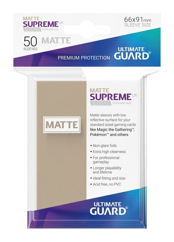 Supreme UX Sleeves Standardgröße Matt Sand (50)