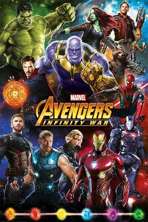 Avengers Infinity War Characters (Poster, ca. 61x91 cm)
