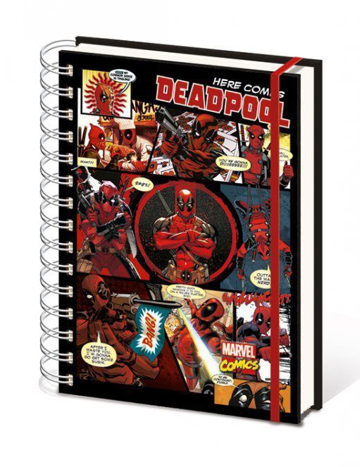 Notizbuch A5: Here comes Deadpool