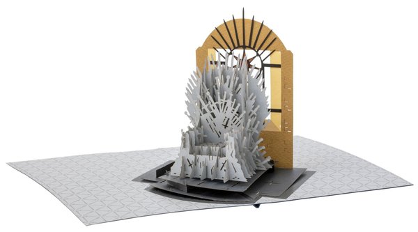 Game of Thrones 3D Pop-Up Grußkarte: Iron Throne