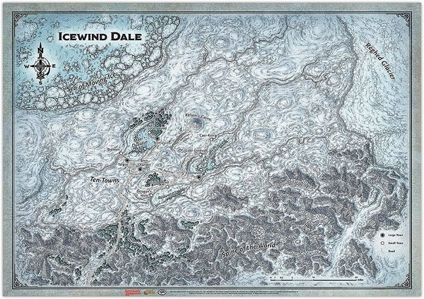 D&D Icewind Dale: Icewind Dale - Map (31"x21")