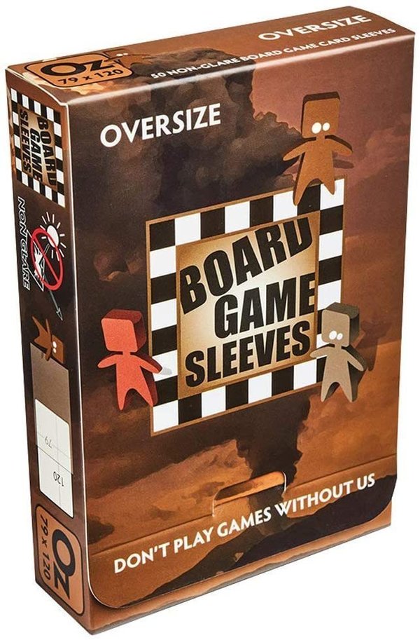 Board Games Sleeves - Non-Glare - Oversize (82x124mm) - 50 Pcs