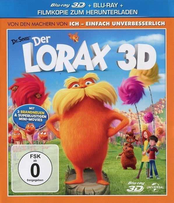 Der Lorax 3D (2D + 3D Blu-ray) (Blu-ray - gebraucht: gut)