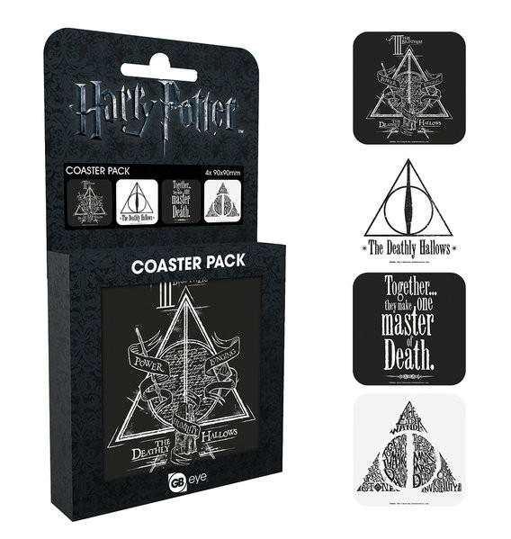 Harry Potter Untersetzer 4er Pack: Deathly Hallows