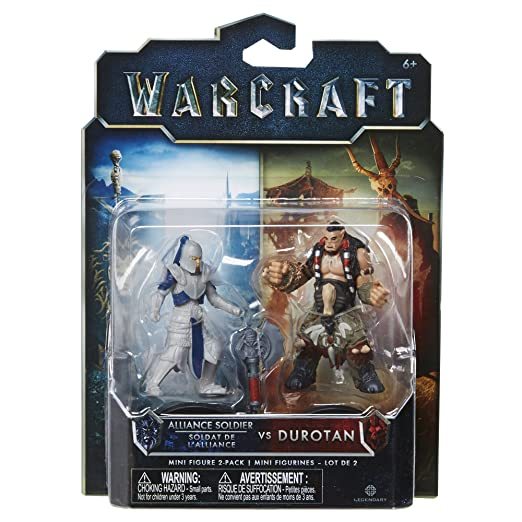 Warcraft Minifiguren 2er-Pack: Alliance Soldier vs. Durotan