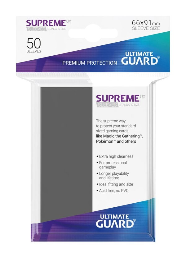 Ultimate Guard Supreme UX Sleeves Standardgröße: Dunkelgrau (50)