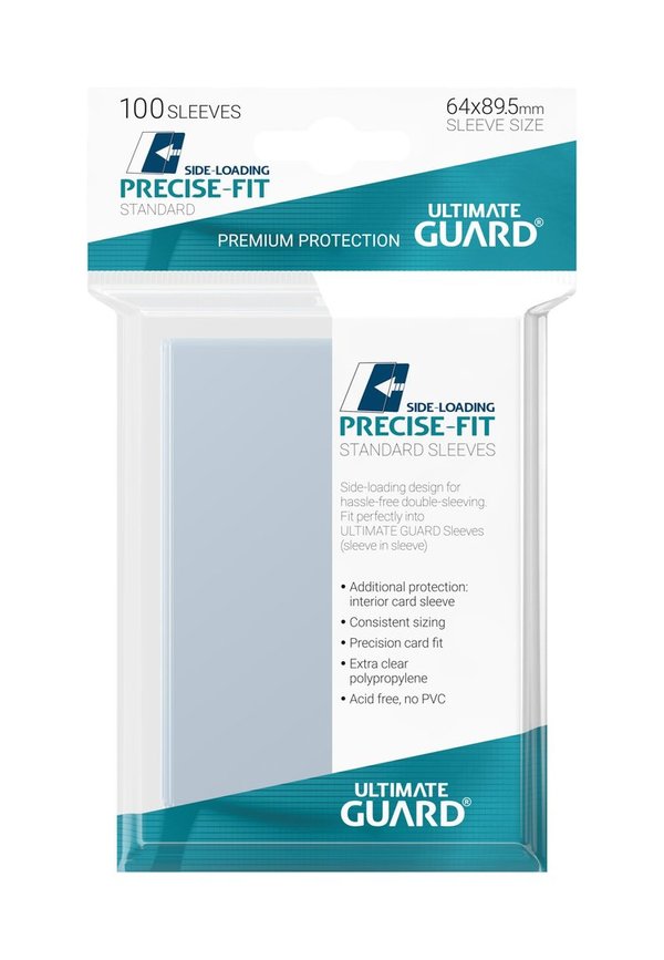 Precise-Fit Sleeves Side-Loading: Standardgröße Transparent (100)