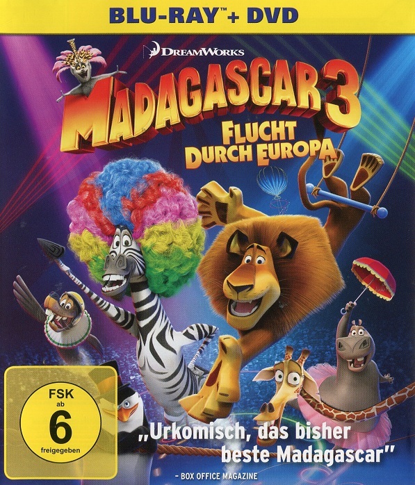 Madagascar 3: Flucht durch Europa (Blu-ray - gebraucht: sehr gut)