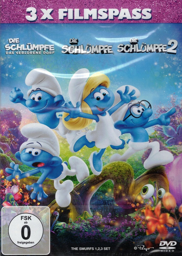 Die Schlümpfe 3x Filmpass (DVD)